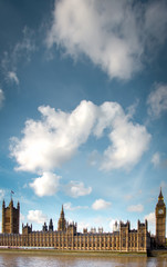 Obraz premium Big Ben and Westminster bridge