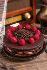 chocolate cake and Turkish coffee - vintage style