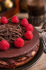 chocolate cake and Turkish coffee - vintage style