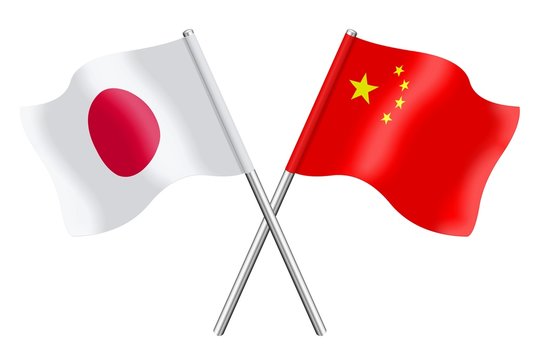 Flags: Japan and China