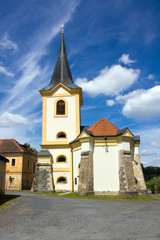 Fototapeta na wymiar Church, Bezdruzice, Czech Republic, 2013