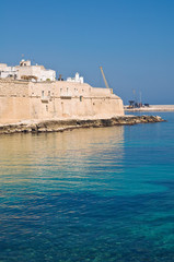 Fortified wall. Monopoli. Puglia. Italy.