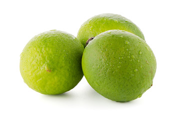 Fresh green limes