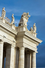 Fototapeta na wymiar details of colonnade in Saint Peter's church