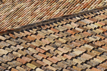 old tile roofs