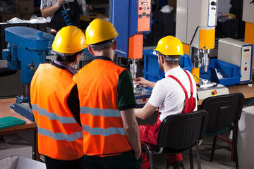 Labourers in factory