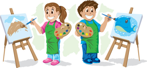 Kids painting © Danomyte