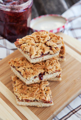 Jam filled bar cookies