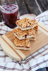 Jam filled bar cookies