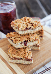 Jam filled bar cookies