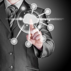 Cloud computing touchscreen interface