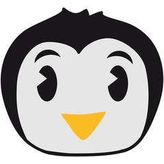Fototapeta premium Süßes Kleines Pinguin Kind Baby Gesicht