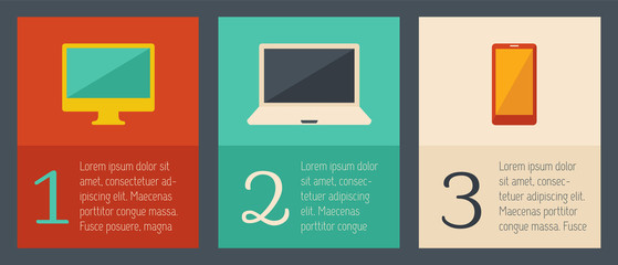 IT Industry Infographic Elements. Vector Illustration EPS 10.