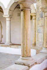 Fototapeta premium arcs and pillars of the museum of Faro, Portugal.