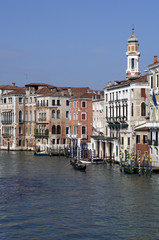 Houses and Buildings in water of Venice Grand Channel