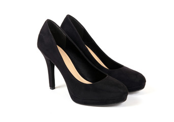 Fashionable female suede shoes