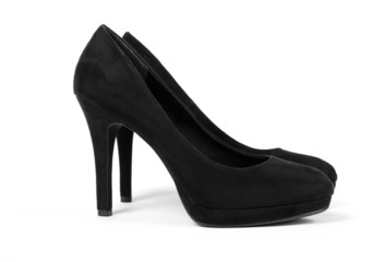 Fashionable female suede shoes