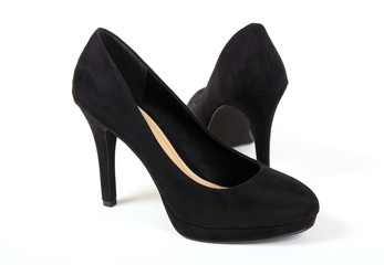 Fashionable female suede shoes