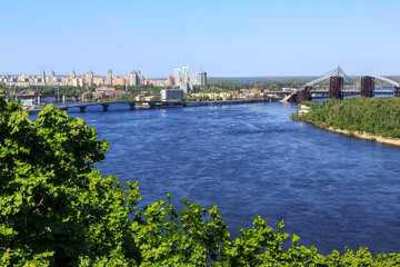 Fototapeta na wymiar Panorama of Kiev, Ukraine.