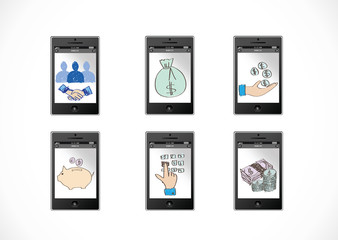 mobile apps concept idea  illustration