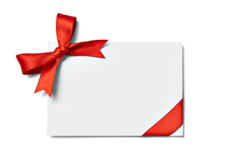 ribbon bow card note chirstmas celebration greeting