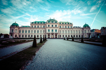 Upper Belvedere building in Vienna, Austria.