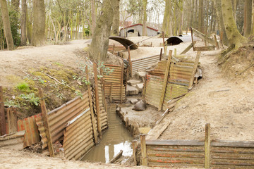 Trenches in Flanders Fields Ypres great world war one Hill 62 - 62982355