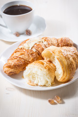 Fresh baked croissants