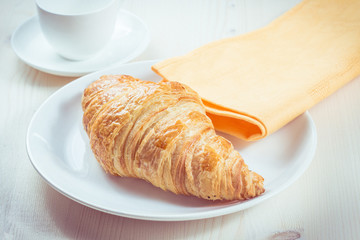 Fresh baked croissants
