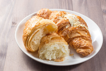 Fresh baked croissants