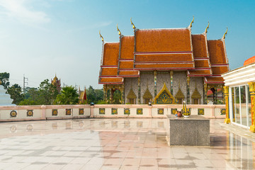 Reflection of Wat Kaeo Manee Si Mahathat, Thailand
