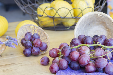 Bunch of grapes ready to eat