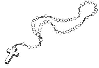 Hand drawn chaplet.