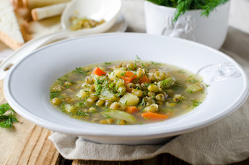 Soup with mung beans