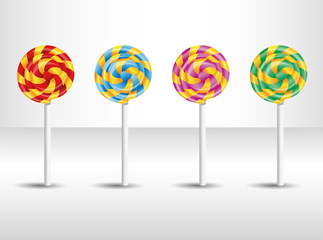 Vector illustration with candy. Illustration 10 version