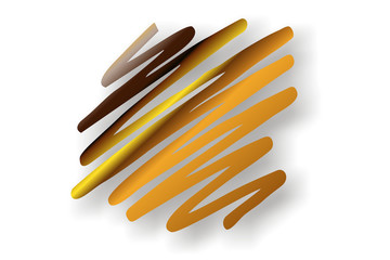 goldener Zigzag-Streifen