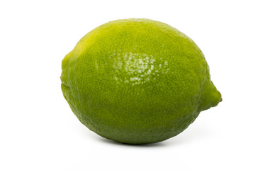  lime fruit isolated on a white background.