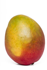  mango fruit isolated on a white background.
