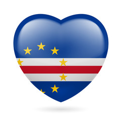Obraz premium Heart icon of Cape Verde