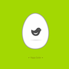 Happy easter card with Easter motif