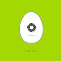 Happy easter card with Easter motif