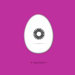 Happy easter card with Easter motif