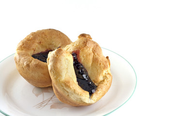 Homemade Popovers With Black Raspberry Jelly