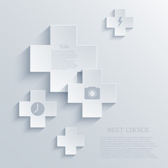 Vector modern cross background. Eps 10