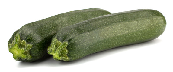 fresh vegetable zucchini isolated on white background