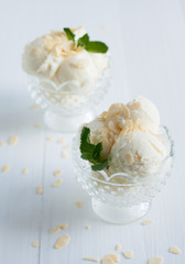 Creamy vanilla ice cream