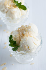 Creamy vanilla ice cream