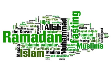 Ramadan - word cloud illustration