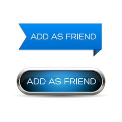 Add as friend - social site button