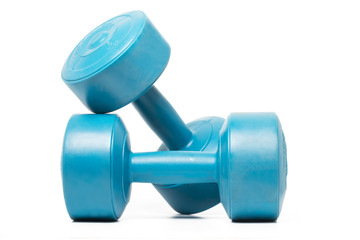 pair of fitness dumbbells